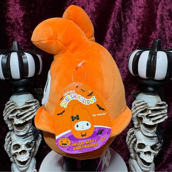 Halloween Sanrio Hello Kitty My Melody Kuromi Squishmallow 2023/24 Pumpkin Plush - Picture 8 of 15